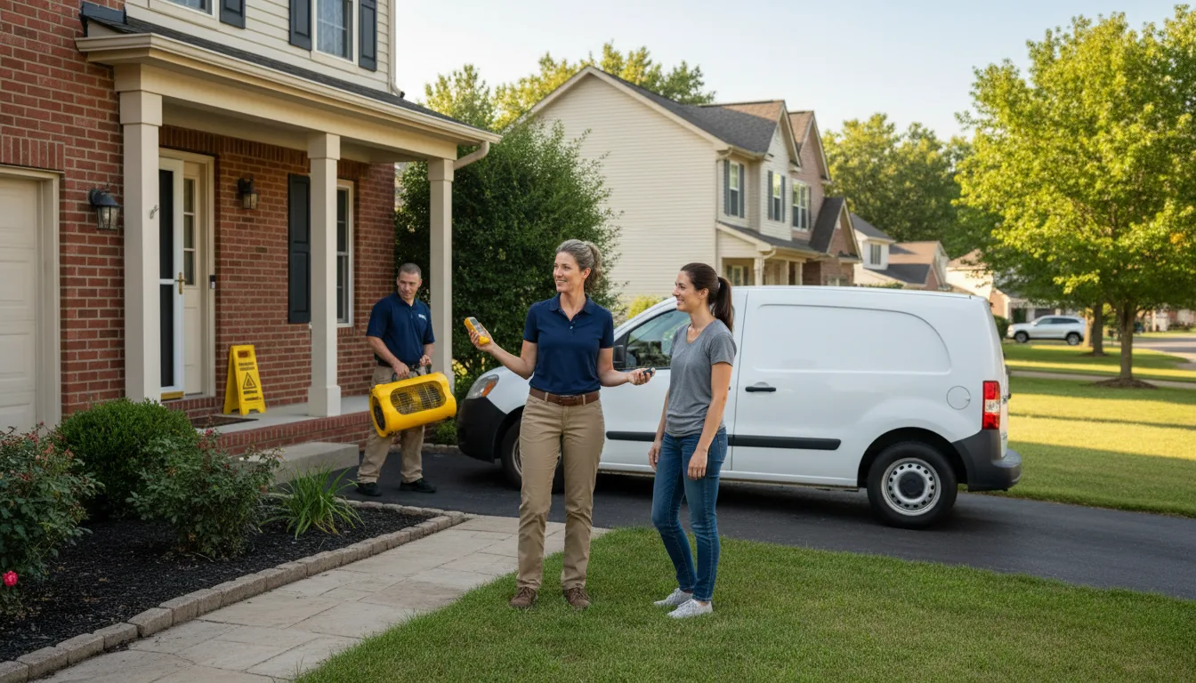 Residential water damage restoration in Waltersburg, PA